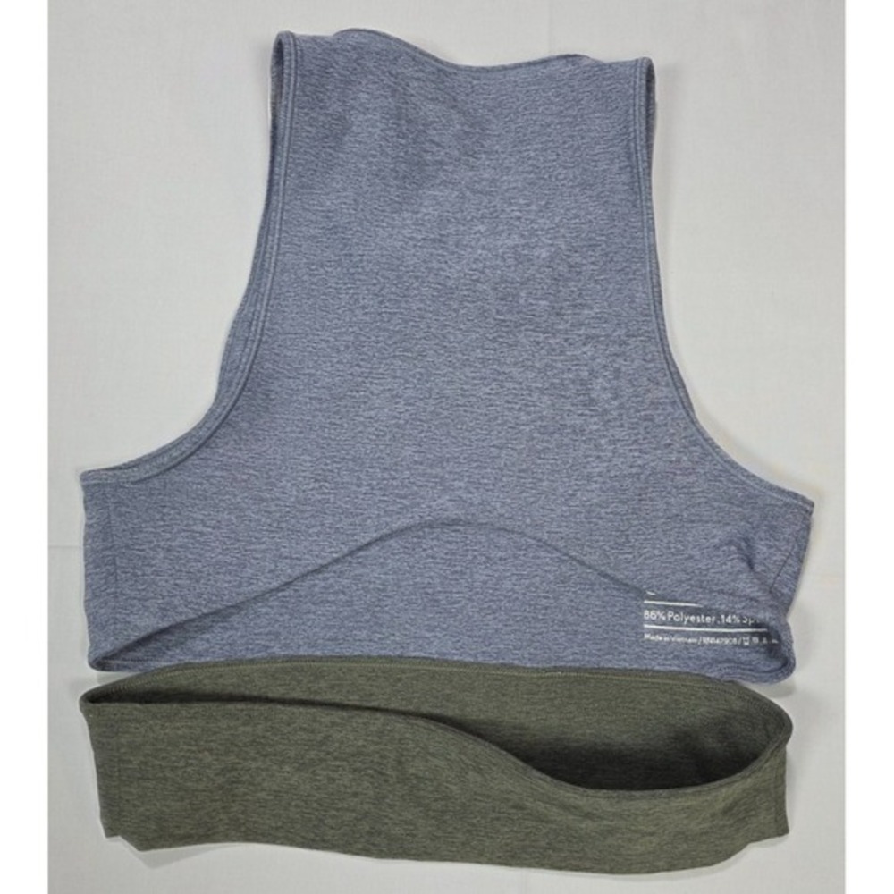 Outdoor Voices Tri-Tone Slash Back Crop Sports‎ Bra Size Small Yogo Workout - Picture 5 of 6